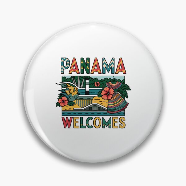 Item preview, Panama Welcomes Flag Map Panama Canal, Panama City designed and sold by AnimalsDH305.