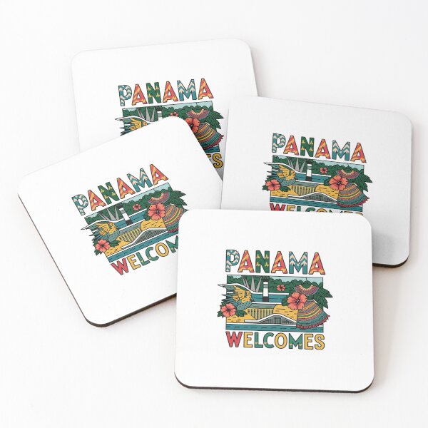 Item preview, Panama Welcomes Flag Map Panama Canal, Panama City designed and sold by AnimalsDH305.