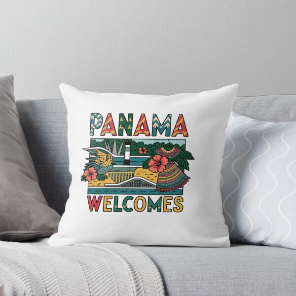 Item preview, Panama Welcomes Flag Map Panama Canal, Panama City designed and sold by AnimalsDH305.