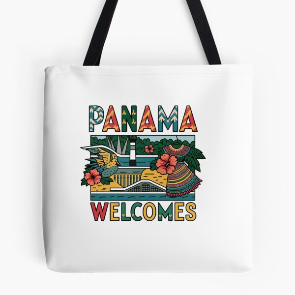 Item preview, Panama Welcomes Flag Map Panama Canal, Panama City designed and sold by AnimalsDH305.