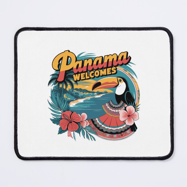 Item preview, Panama Welcomes Flag Map Panama Canal, Panama City designed and sold by AnimalsDH305.