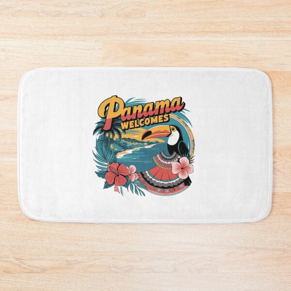 Item preview, Panama Welcomes Flag Map Panama Canal, Panama City designed and sold by AnimalsDH305.