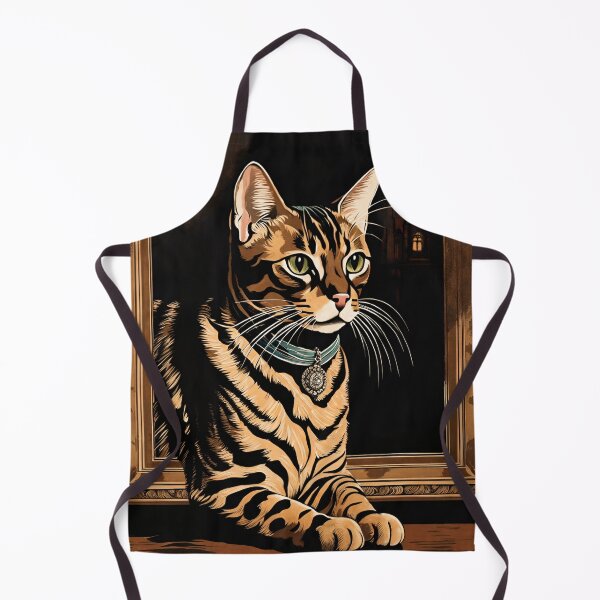 Item preview, Vintage Cat Art: Brown Tabby Cat Emerging from Painting | Animal Art | Gothic Art | Cat Art | Vintage Cat Illustration designed and sold by UnhingedBird.