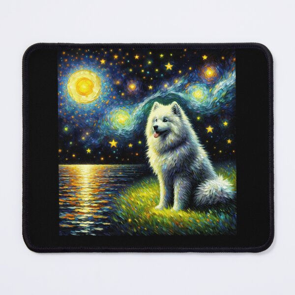 Item preview, Starry Night Eskimo Dog Van Gogh Lover designed and sold by Kimberley King Art  King Art.