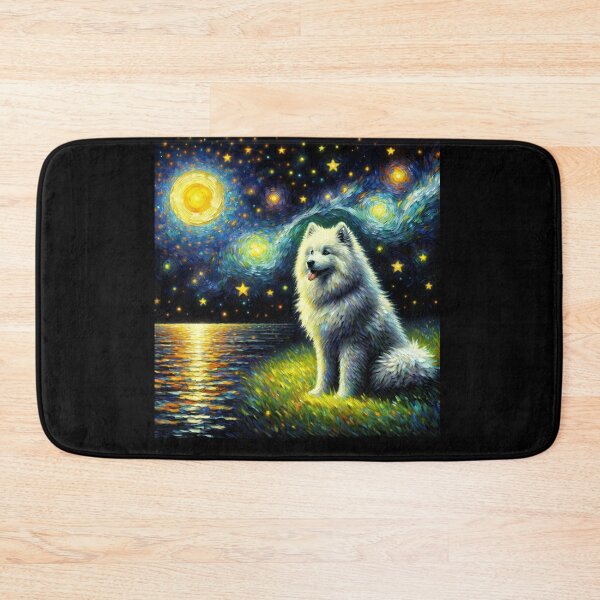 Item preview, Starry Night Eskimo Dog Van Gogh Lover designed and sold by Kimberley King Art  King Art.