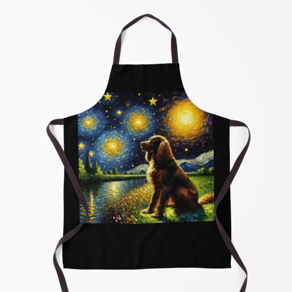 Item preview, Starry Night Field Spaniel Dog Van Gogh Lover designed and sold by Kimberley King Art King Art.