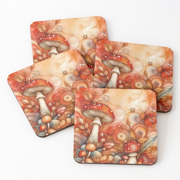 Item preview, Floral Mushrooms designed and sold by GraphicsClub.