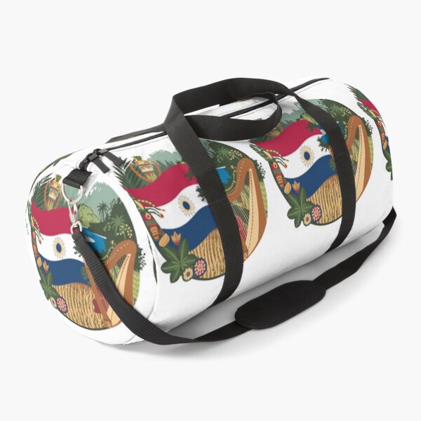 Item preview, Paraguay Welcomes Flag Map Asunción, Paraguay River, Chaco designed and sold by AnimalsDH305.