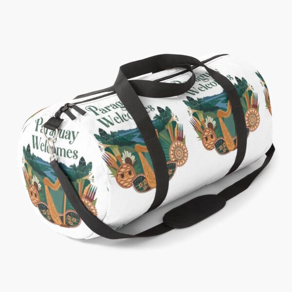 Item preview,  Paraguay Welcomes Flag Map Asunción, Paraguay River, Chaco designed and sold by AnimalsDH305.