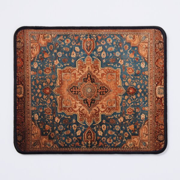 Item preview, Ginger Azure Oriental Persian Wonderful Carpet designed and sold by GrinGalore.