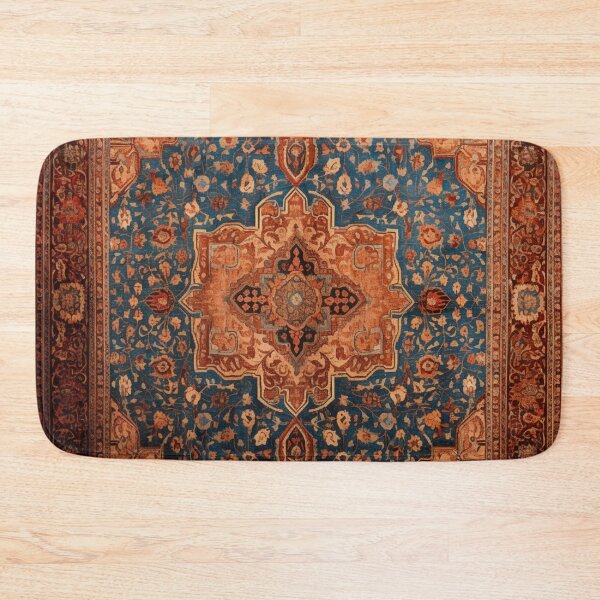 Item preview, Ginger Azure Oriental Persian Wonderful Carpet  designed and sold by GrinGalore.