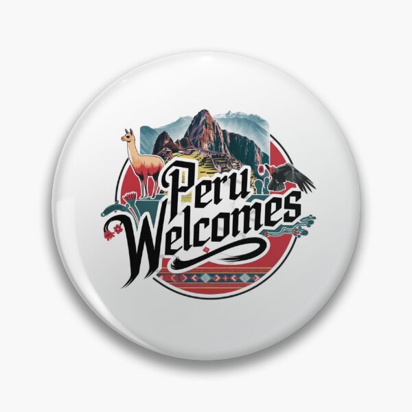 Item preview, Peru Welcomes Flag Map Machu Picchu, Cusco, Lima designed and sold by AnimalsDH305.