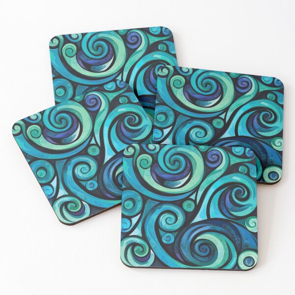 Item preview, New Zealand Paua Māori Pattern Koru Design 343 designed and sold by GrinGalore.