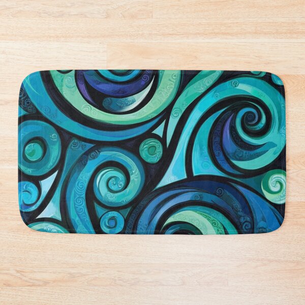 Item preview, New Zealand Paua Māori Pattern Koru Design 343 designed and sold by GrinGalore.