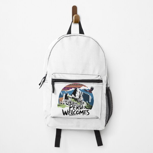 Item preview, Peru Welcomes Flag Map Machu Picchu, Cusco, Lima designed and sold by AnimalsDH305.