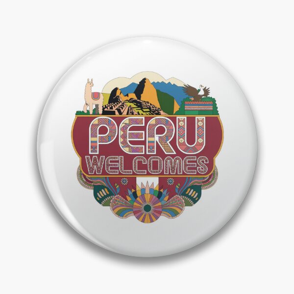 Item preview, Peru Welcomes Flag Map Machu Picchu, Cusco, Lima designed and sold by AnimalsDH305.
