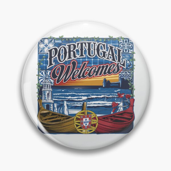 Item preview, Portugal Welcomes Flag Map Lisbon, Porto, Duero River designed and sold by AnimalsDH305.