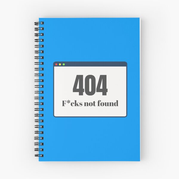 Item preview, 404 F*cks Not Found, Funny Quote designed and sold by 2ndSketch.