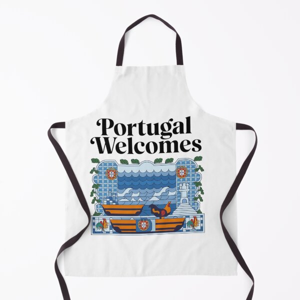 Item preview, Portugal Welcomes Flag Map Lisbon, Porto, Duero River designed and sold by AnimalsDH305.