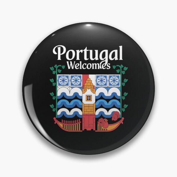 Item preview, Portugal Welcomes Flag Map Lisbon, Porto, Duero River designed and sold by AnimalsDH305.