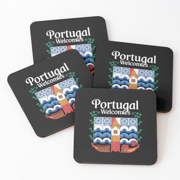 Item preview, Portugal Welcomes Flag Map Lisbon, Porto, Duero River designed and sold by AnimalsDH305.