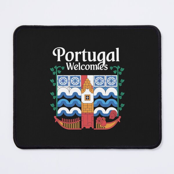 Item preview, Portugal Welcomes Flag Map Lisbon, Porto, Duero River designed and sold by AnimalsDH305.