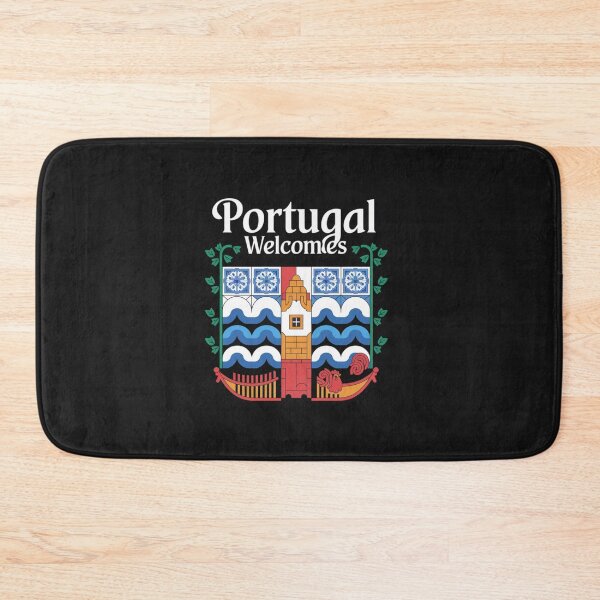 Item preview, Portugal Welcomes Flag Map Lisbon, Porto, Duero River designed and sold by AnimalsDH305.