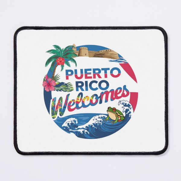 Item preview, Puerto Rico Welcomes Flag Map San Juan, El Yunque designed and sold by AnimalsDH305.