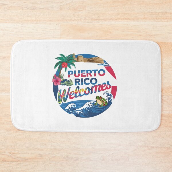 Item preview, Puerto Rico Welcomes Flag Map San Juan, El Yunque designed and sold by AnimalsDH305.