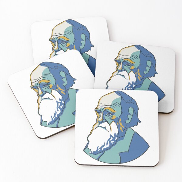 Item preview, portrait of Charles Darwin designed and sold by alina-k-design.