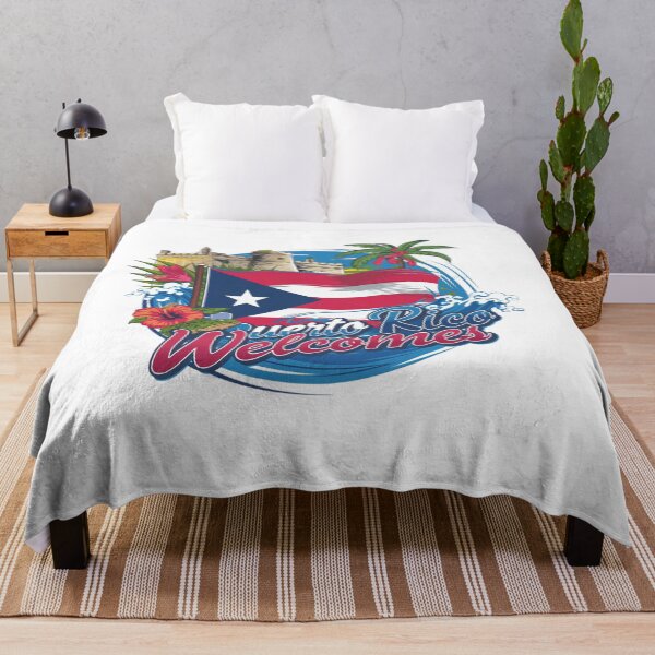 Item preview, Puerto Rico Welcomes Flag Map San Juan, El Yunque designed and sold by AnimalsDH305.