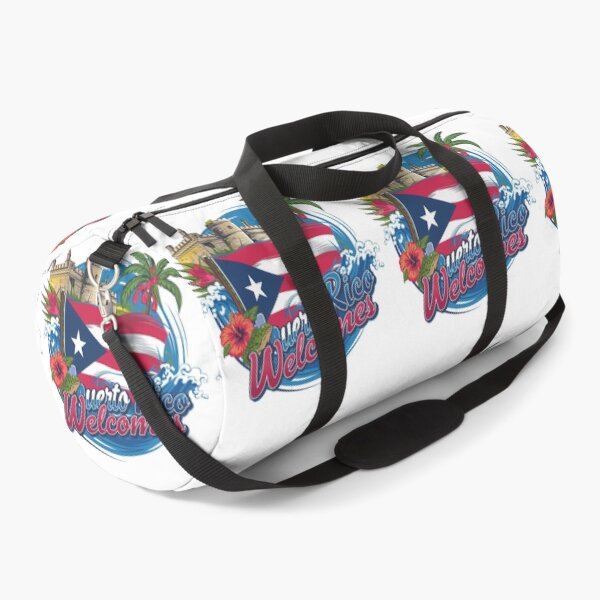 Item preview, Puerto Rico Welcomes Flag Map San Juan, El Yunque designed and sold by AnimalsDH305.