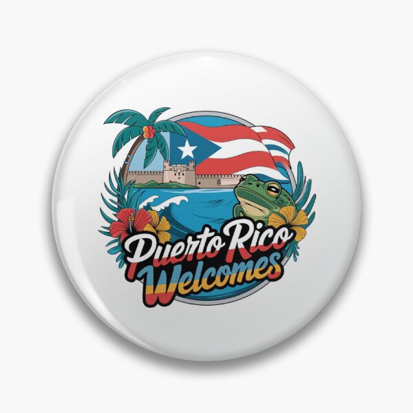 Item preview, Puerto Rico Welcomes Flag Map San Juan, El Yunque designed and sold by AnimalsDH305.