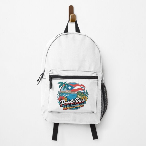 Vista previa del artículo con la obra «Puerto Rico da la bienvenida a la bandera Mapa San Juan, El Yunque», diseñado y vendido por AnimalsDH305.