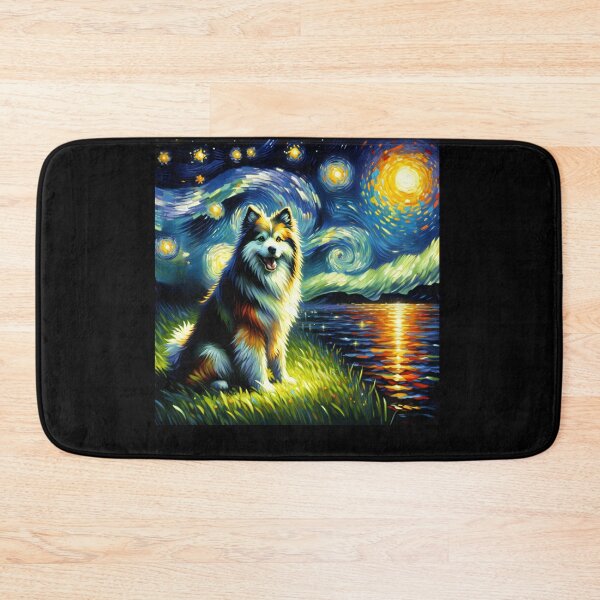 Item preview, Starry Night Finnish Lapphund Dog Van Gogh Lover designed and sold by Kimberley King Art  King Art.