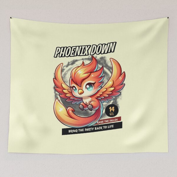 Item preview, Phoenix Down Gamer Party Revival, Bring The Party Back To Life designed and sold by 2ndSketch.