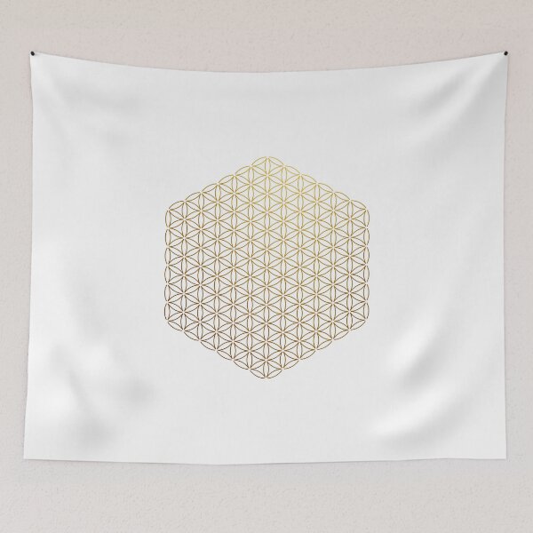 Item preview, Golden Flower of Life | SG001 | HEX | Gold | FIT ⚪️ White designed and sold by Re.SOURCE.