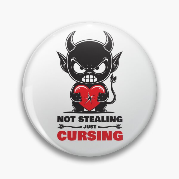 Item preview, Cute Devil Not Stealing Just Cursing designed and sold by KeedKean.
