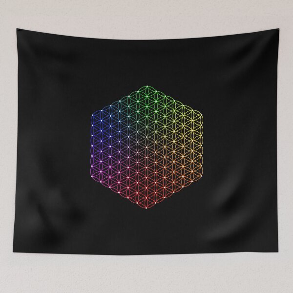 Item preview, Spectrum Flower of Life | SG001 | HEX | Gamut | FIT ⚫️ Black designed and sold by Re.SOURCE.