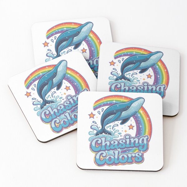 Item preview, Whale, Chasing Colors Graphict, Rainbow Splash, Dreamy Ocean, Glitter Star Whale, Artistic Wildlife designed and sold by PaleWhaleStudio.