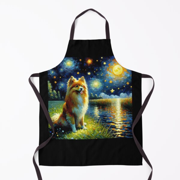 Item preview, Starry Night German Spitz Dog Van Gogh Lover designed and sold by Kimberley King Art  King Art.