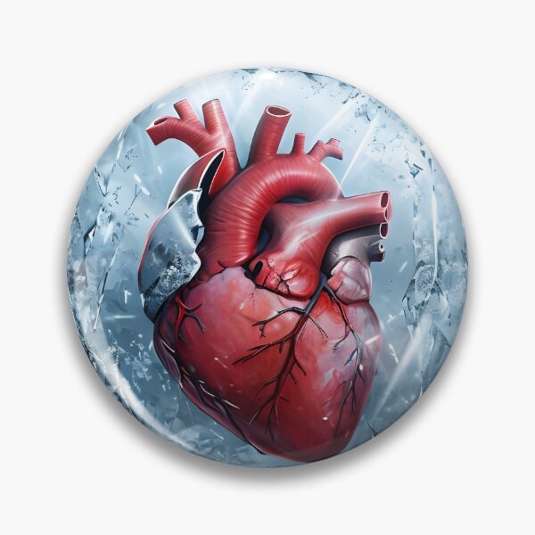 Item preview, Frozen Heart - Surreal Ice Encased Anatomy Art designed and sold by Delta's Work.