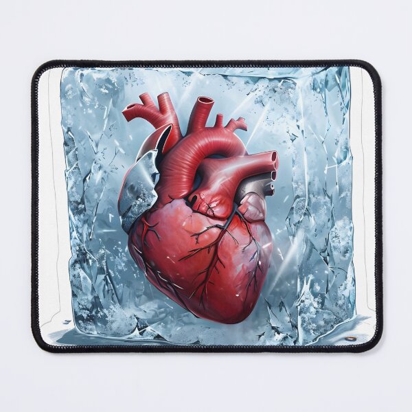 Item preview, Frozen Heart - Surreal Ice Encased Anatomy Art designed and sold by Delta's Work.