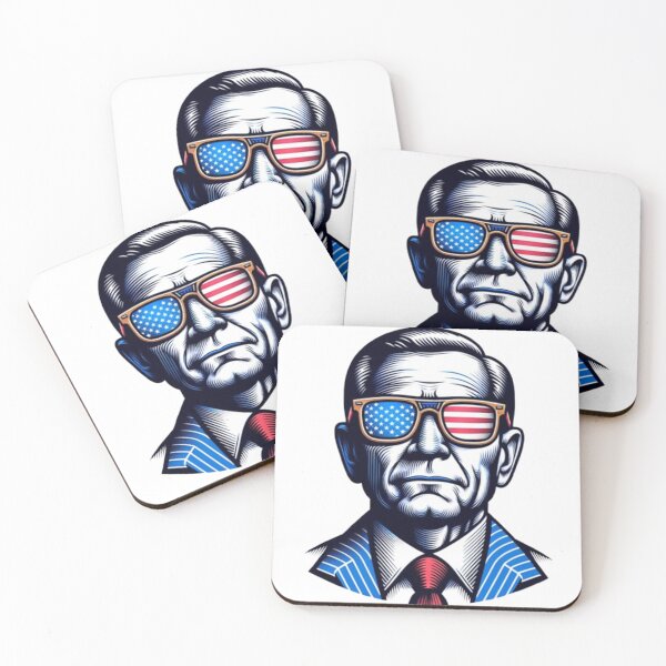 Item preview, Man in glasses with a reflection of the US flag designed and sold by KolinBoy.
