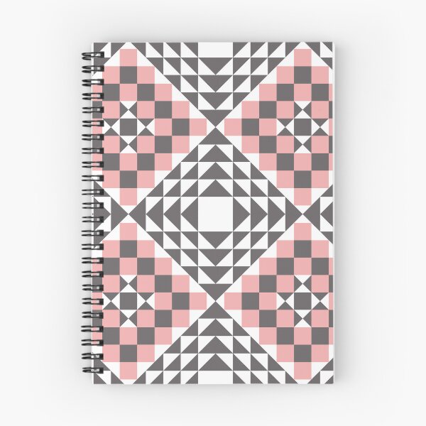 Item preview, Vintage Inspired Geometric Quilt Pattern with Soft Pink Accents designed and sold by BlueLela.