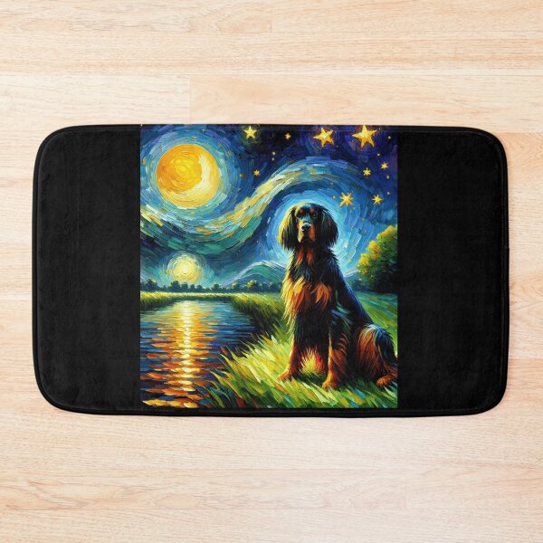 Item preview, Starry Night Gordon Setter Dog Van Gogh Lover designed and sold by Kimberley King Art  King Art.
