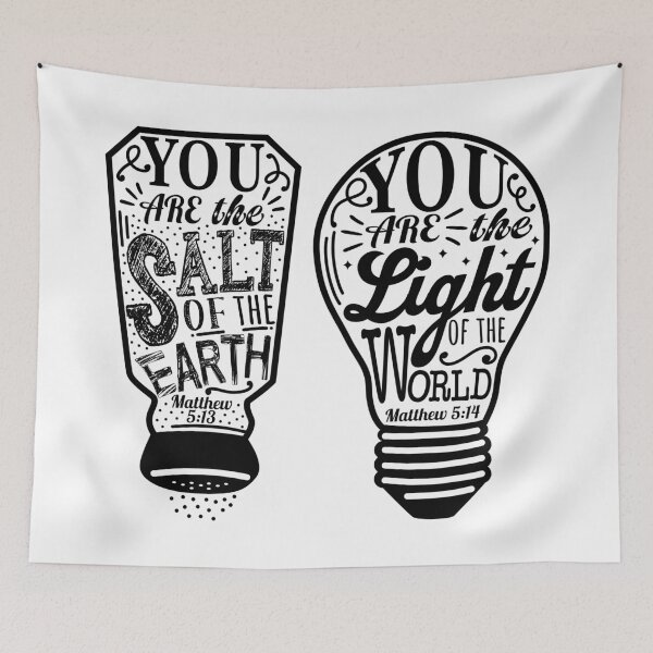 Item preview, You Are The Salt Of The Earth And Light Of The World - Matthew 5:13-14 designed and sold by plushism.