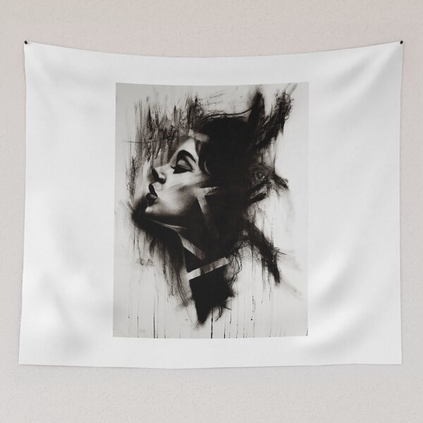 Item preview, Abstract Modern Women Portrait Drawing designed and sold by Sascha  Schürz.