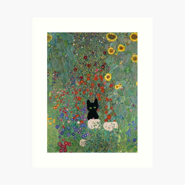 Vista previa del artículo con la obra «Jardín de la granja con girasoles de Gustav Klimt», diseñado y vendido por MamboArt.