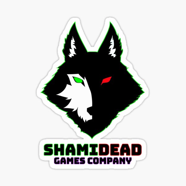 Full Logo Wolf+Text, ShamiDead Sticker